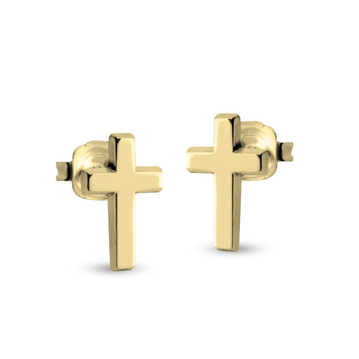 CROSS STUD EARRINGS