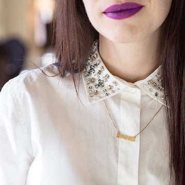 BLOCK LETTERS NAME NECKLACE