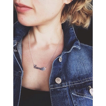 CELEB STYLE NAME NECKLACE