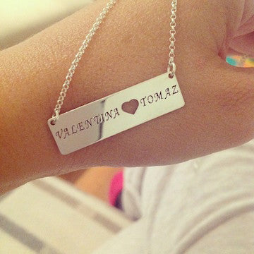 LASER CUT W/ HEART NAMEPLATE