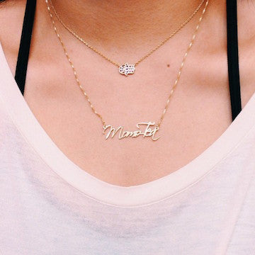 SCRIPT LETTERING NAME NECKLACE