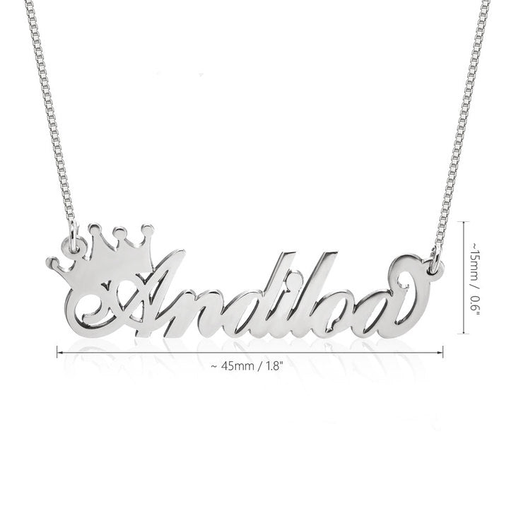 CROWN NAME NECKLACE