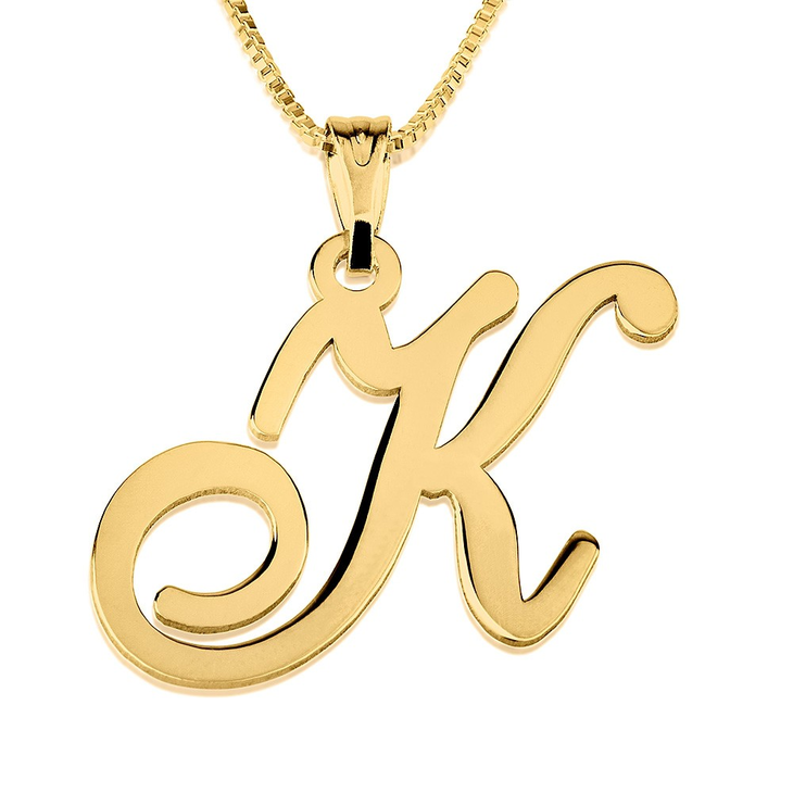 Fancy Initial Necklace