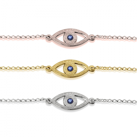 EVIL EYE BRACELET W/ BIRTHSTONE