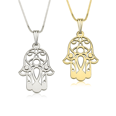 HAMSA HAND (HAND OF FATIMA) NECKLACE