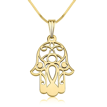 HAMSA HAND (HAND OF FATIMA) NECKLACE