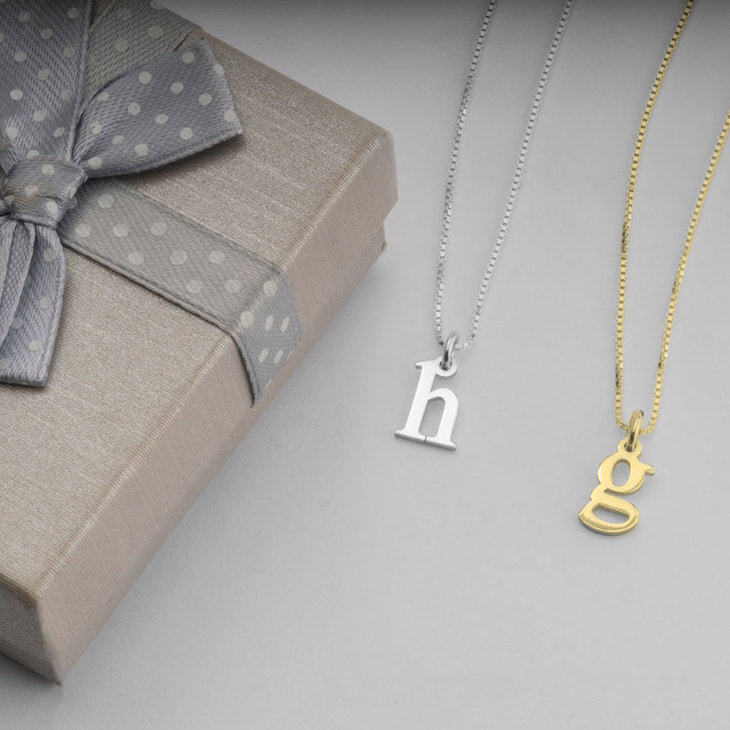 LOWERCASE LETTER NECKLACE