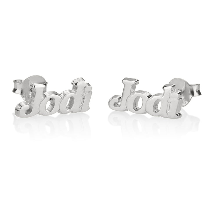 NAME STUD EARRINGS