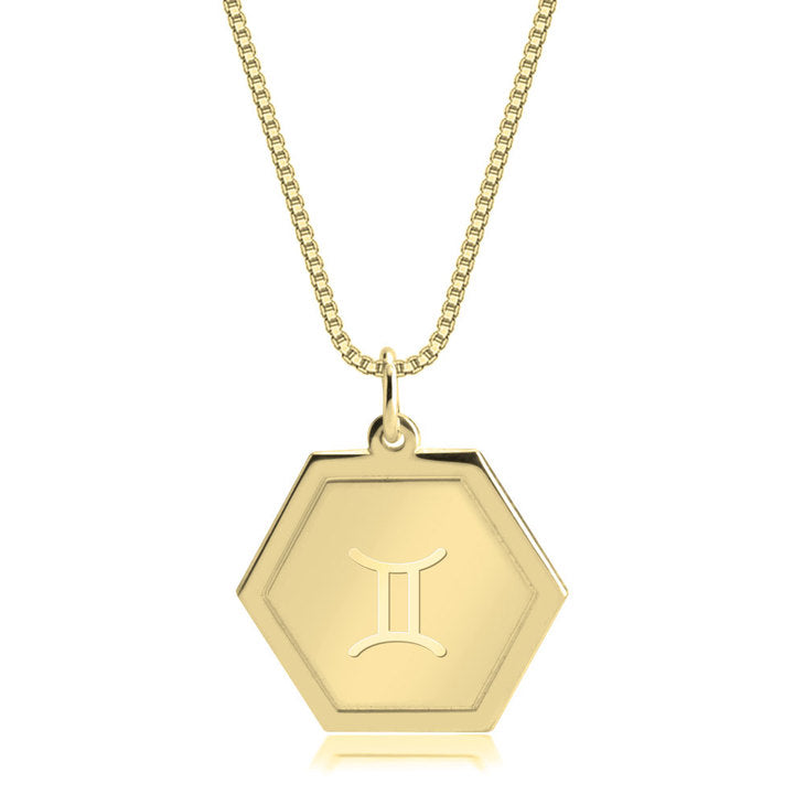 ZODIAC HEXAGON NECKLACE