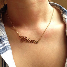 Load image into Gallery viewer, FANCY PRINT NAME NECKLACE
