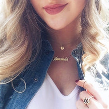 Load image into Gallery viewer, FANCY PRINT NAME NECKLACE
