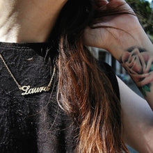 Load image into Gallery viewer, FANCY PRINT NAME NECKLACE