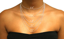 Load image into Gallery viewer, FANCY PRINT NAME NECKLACE W/ MIDDLE HEART
