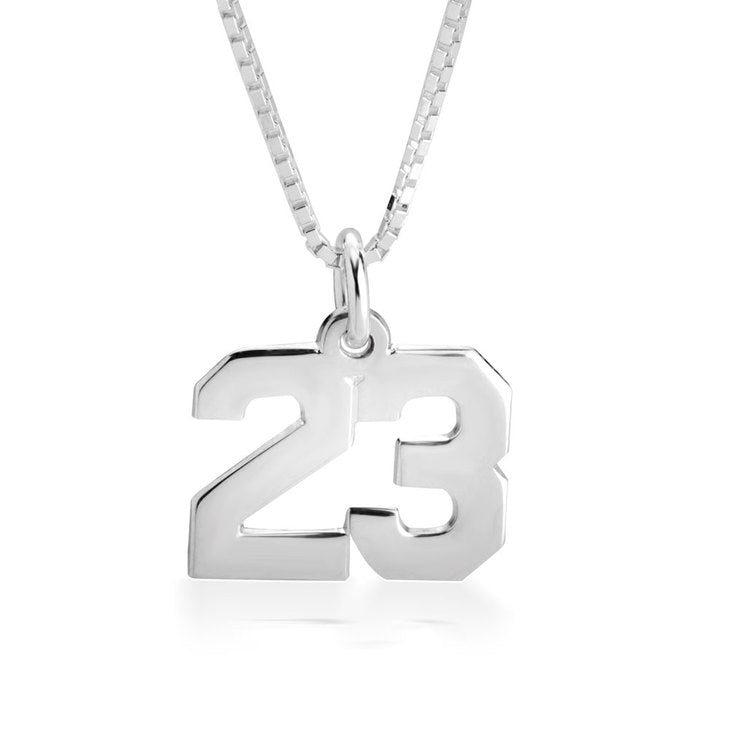 SPORTS NUMBER NECKLACE