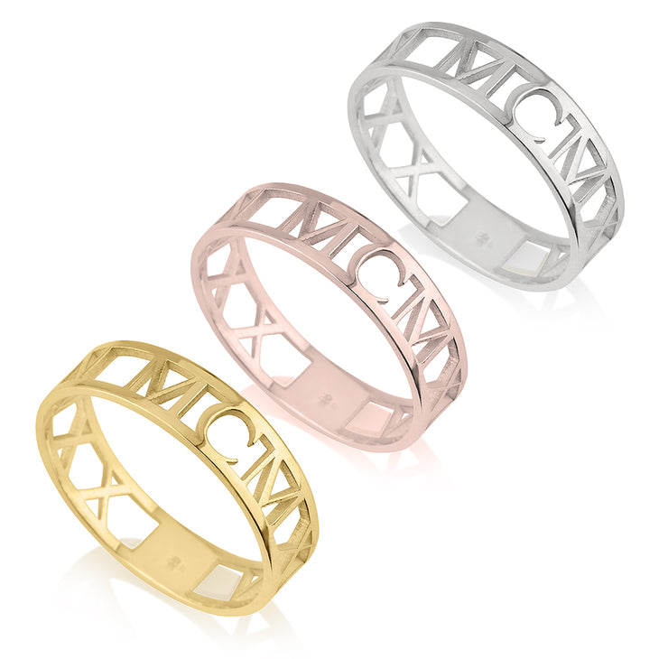 ROMAN NUMERAL RING