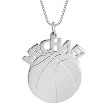 Load image into Gallery viewer, BASKETBALL NAME NECKLACE