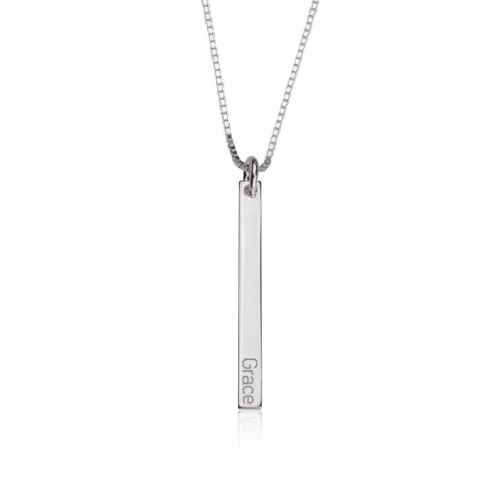 SKINNY BAR NAME NECKLACE