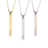 SKINNY BAR NAME NECKLACE