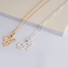 Load image into Gallery viewer, Fancy Initial Necklace