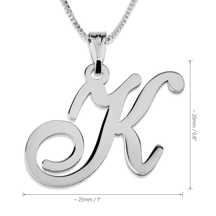 Fancy Initial Necklace