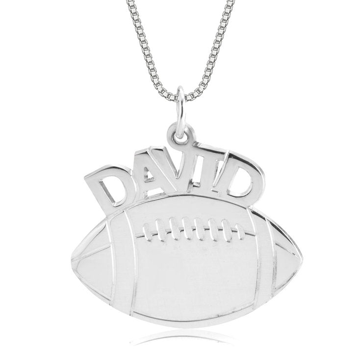 FOOTBALL NAME NECKLACE