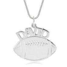 Load image into Gallery viewer, FOOTBALL NAME NECKLACE