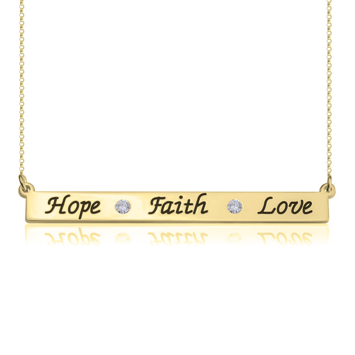 HOPE*FAITH*LOVE NECKLACE