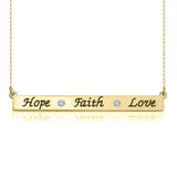HOPE*FAITH*LOVE NECKLACE