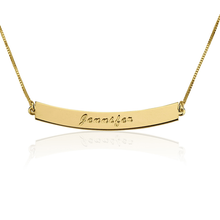Load image into Gallery viewer, ENGRAVED CURVED BAR NAMEPLATE