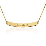 ENGRAVED CURVED BAR NAMEPLATE