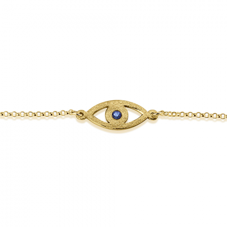 EVIL EYE BRACELET W/ BIRTHSTONE