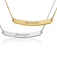 Load image into Gallery viewer, ENGRAVED CURVED BAR NAMEPLATE