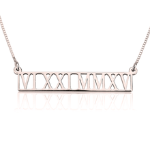 Load image into Gallery viewer, CUT-OUT ROMAN NUMERAL NAMEPLATE