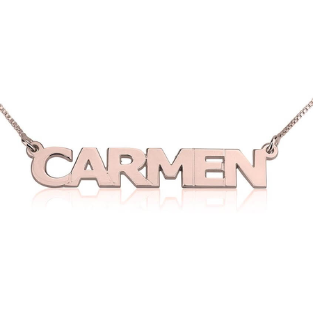 BLOCK LETTERS NAME NECKLACE