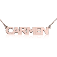 Load image into Gallery viewer, BLOCK LETTERS NAME NECKLACE