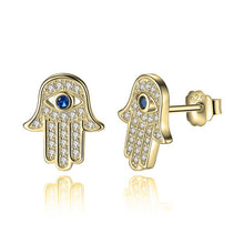 Load image into Gallery viewer, HAMSA HAND EARRINGS