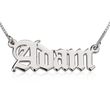 Load image into Gallery viewer, OLD ENGLISH STYLE NAME NECKLACE