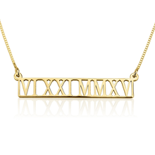 Load image into Gallery viewer, CUT-OUT ROMAN NUMERAL NAMEPLATE