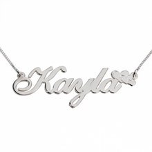 Load image into Gallery viewer, CHANCE HER NAME NECKLACE W/ HEARTS