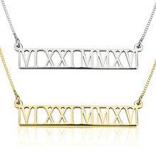 Load image into Gallery viewer, CUT-OUT ROMAN NUMERAL NAMEPLATE