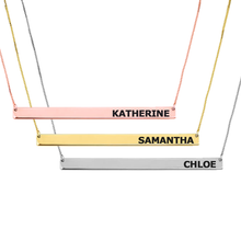 Load image into Gallery viewer, ENGRAVED THIN BAR NAMEPLATE