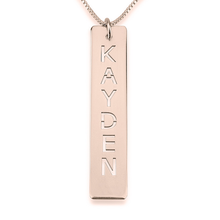 Load image into Gallery viewer, VERTICAL LASER CUT NAMEPLATE