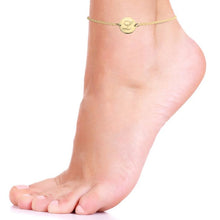 Load image into Gallery viewer, ENGRAVED INITIAL ANKLET