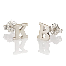 Load image into Gallery viewer, LETTER STUD EARRINGS