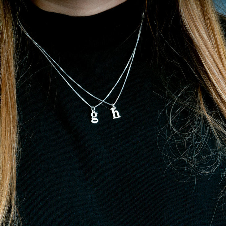 LOWERCASE LETTER NECKLACE