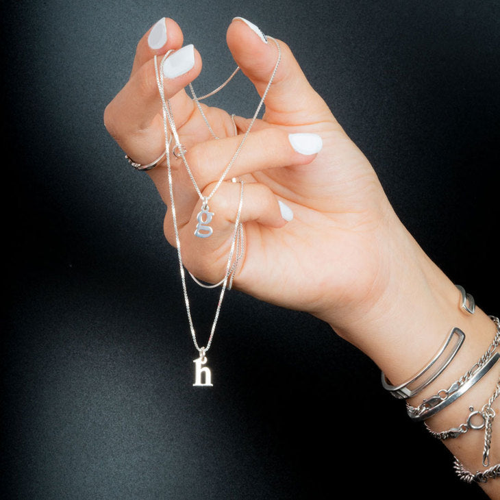 LOWERCASE LETTER NECKLACE