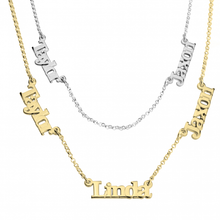 Load image into Gallery viewer, MULTIPLE LINK NAME NECKLACE
