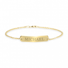 Load image into Gallery viewer, ENGRAVED BAR BRACELET