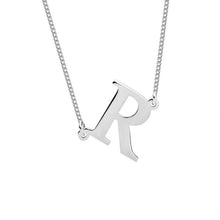 Load image into Gallery viewer, SIDEWAYS INITIAL NECKLACE