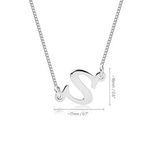 Load image into Gallery viewer, SIDEWAYS INITIAL NECKLACE